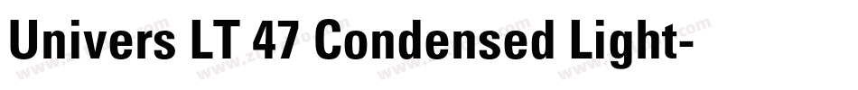 Univers LT 47 Condensed Light字体转换